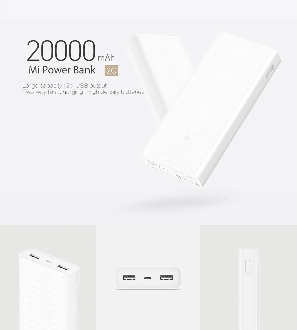 Xiaomi Mi Power Bank 2c 20000 Mah