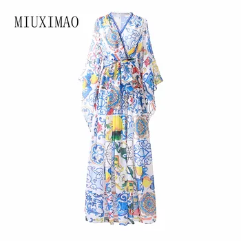 Custom Plus Size Dress 2018 Autumn New Arrival 2 Pieces A-Line V-Neck Full Flare Sleeve Floral Print Ankle-Length Dress Women
Custom Plus Size Dress 2018 Autumn New Arrival 2 Pieces A-Line V-Neck Full Flare Sleeve Floral Print Ankle-Length Dress Women