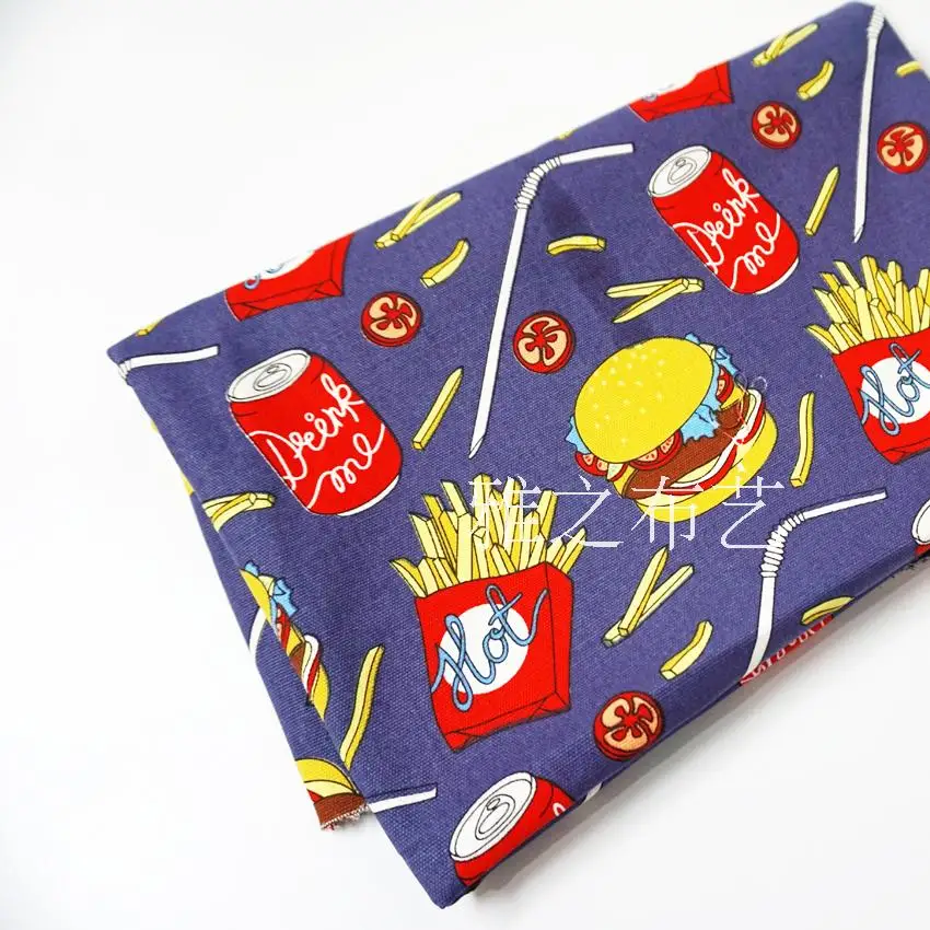 Special Coka Fries Sandwich DIY Handmade Patchwork Canvas Fabric Sewing For School Bag Clothes Sofa
Special Coka Fries Sandwich DIY Handmade Patchwork Canvas Fabric Sewing For School Bag Clothes Sofa
