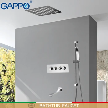 

GAPPO shower Faucet shower mixer waterfall shower heads Thermostatic rainfall taps wall mounted faucets bath sets system