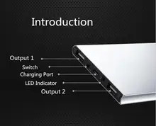 50000mAh Powerbank Dual USB Ports 2A Fast Charger 18650 Power Bank for iPhone Xiaomi Huawei Tablet Portable Charger