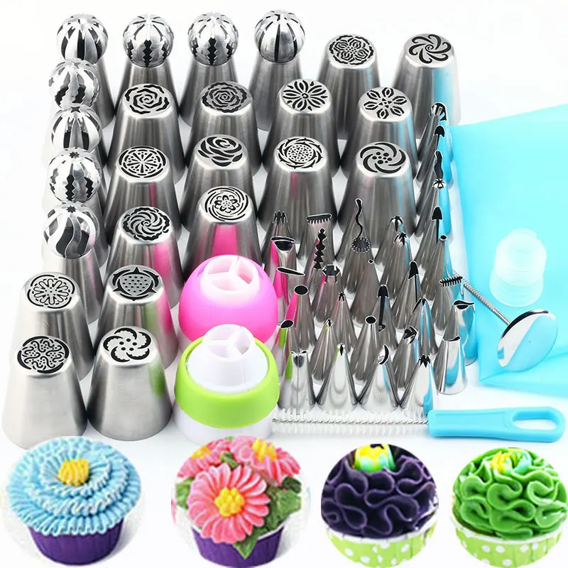63Pcs Icing Piping Nozzles Russian Ball Icing Piping Sphere Party Tips Stainless Steel Pastry Cake Pastry Decorating Tool Set
63Pcs Icing Piping Nozzles Russian Ball Icing Piping Sphere Party Tips Stainless Steel Pastry Cake Pastry Decorating Tool Set