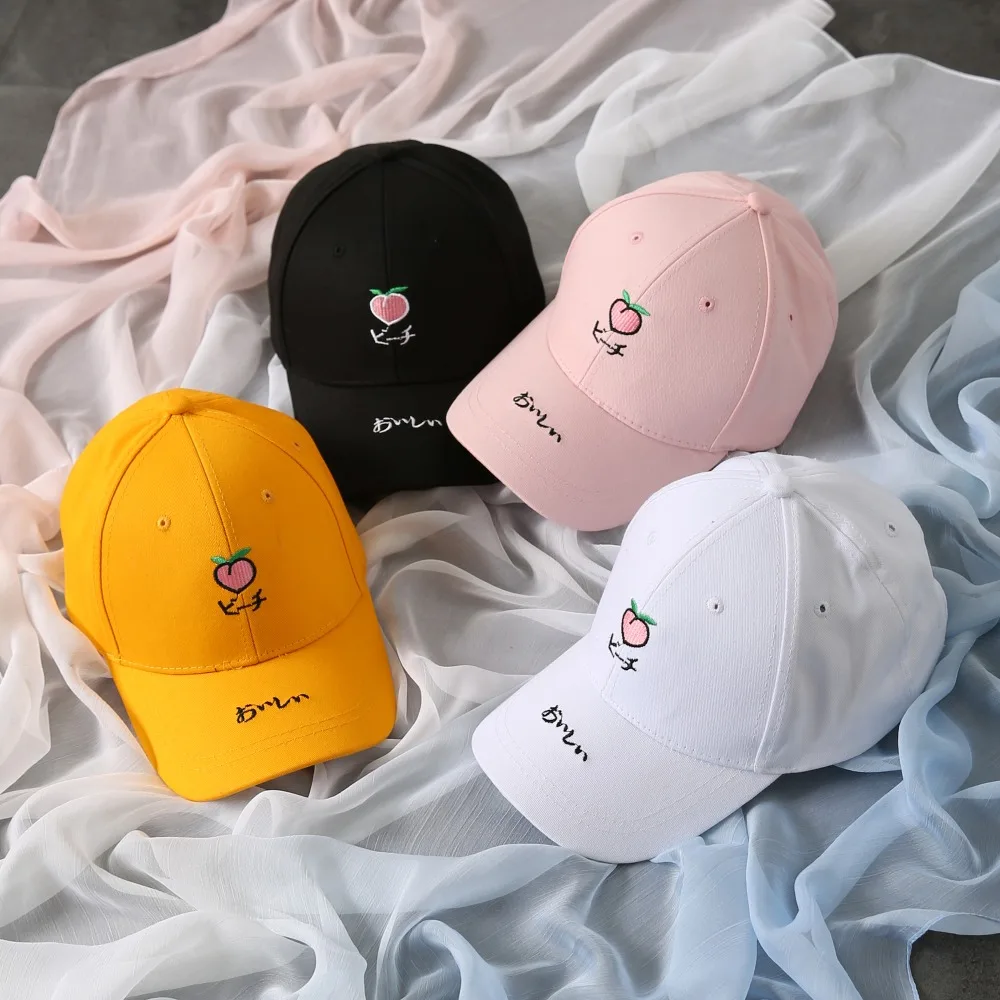 Women Baseball Cap Dad Hat Men Rapper Hip Hop Caps Embroidery Fruit Peach Casual Cotton Snapback Unisex Hats bone gorras
Women Baseball Cap Dad Hat Men Rapper Hip Hop Caps Embroidery Fruit Peach Casual Cotton Snapback Unisex Hats bone gorras