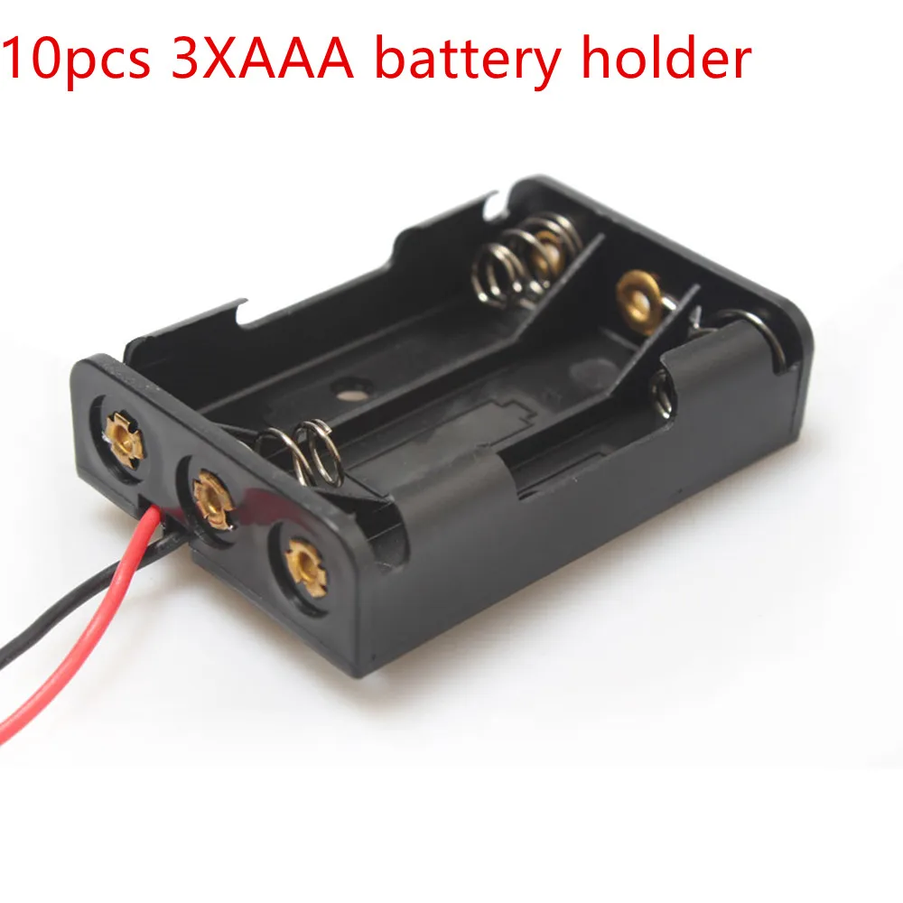 3 AAA battery storage box case holder leads With 3 Slots Container Bag DIY 3XAAA Standard Batteries Charging 10pcs Free shipping
3 AAA battery storage box case holder leads With 3 Slots Container Bag DIY 3XAAA Standard Batteries Charging 10pcs Free shipping