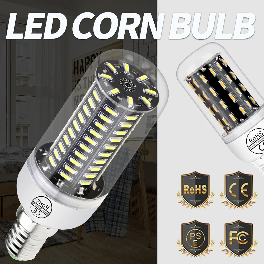 E27 LED Lamp 220V Light E14 Lampada Led Corn Bulb SMD 4014 Ampolletas Led Casa 38 55 78 88 140leds Super Bright Indoor Lighting
E27 LED Lamp 220V Light E14 Lampada Led Corn Bulb SMD 4014 Ampolletas Led Casa 38 55 78 88 140leds Super Bright Indoor Lighting