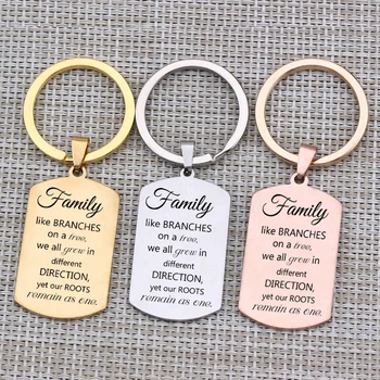 Family Like Branches On a Tree Key Chain Charm Dog Tag Men Women Jewelry Pendant Stainless Steel Bag Charm Creative Key Holder
Family Like Branches On a Tree Key Chain Charm Dog Tag Men Women Jewelry Pendant Stainless Steel Bag Charm Creative Key Holder