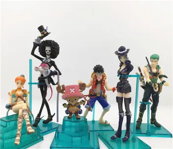 6pcs One Piece Anime Nami Luffy Zoro Robin Brook Chooper Usopp Boxed 5-12cm PVC Action Figure Model Doll Toys Gift
6pcs One Piece Anime Nami Luffy Zoro Robin Brook Chooper Usopp Boxed 5-12cm PVC Action Figure Model Doll Toys Gift