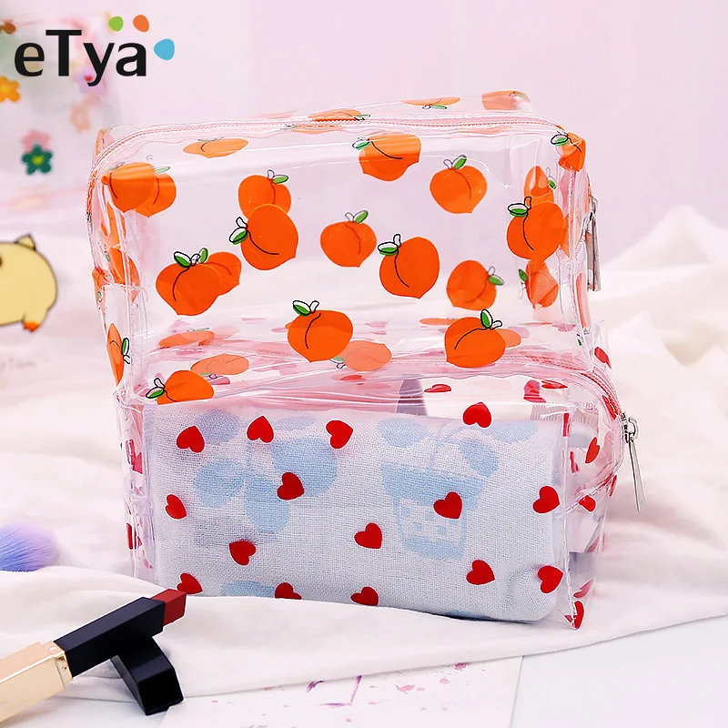 Fashion Fruit PVC Transparent Cosmetic Bag Women Toiletry Bags Travel Organizer Necessary Beauty Case Bath Wash Makeup Bag Pouch
Fashion Fruit PVC Transparent Cosmetic Bag Women Toiletry Bags Travel Organizer Necessary Beauty Case Bath Wash Makeup Bag Pouch