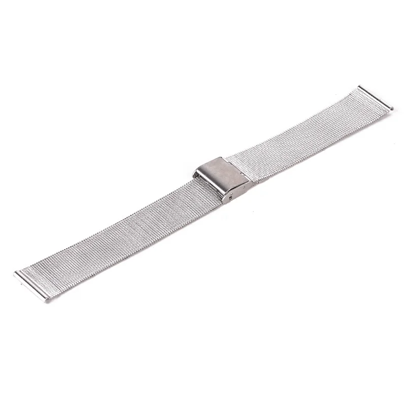 18/20/22/24mm Shellhard Adjustable Silver Stainless Steel Mesh Watch Strap Men Women Luxury Fashion Straight End Mesh Watch Band
