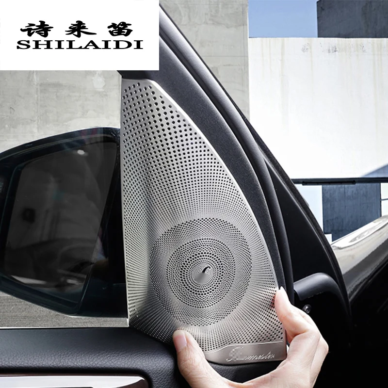 Car styling Auto Audio Speaker Loudspeakers loud speaker decoration covers Stickers Trim For Mercedes benz ML GLE GL GLS Class
Car styling Auto Audio Speaker Loudspeakers loud speaker decoration covers Stickers Trim For Mercedes benz ML GLE GL GLS Class