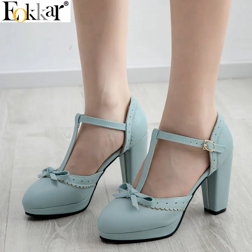 Eokkar 2019 Women T Strap Pumps Mary Jane Fashion Square High Heel Dorsay Pumps Pu Leather Women Shoes Ladies Pumps Size 34-43
Eokkar 2019 Women T Strap Pumps Mary Jane Fashion Square High Heel Dorsay Pumps Pu Leather Women Shoes Ladies Pumps Size 34-43