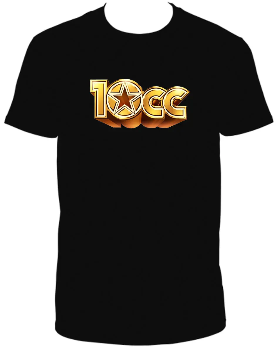 10CC футболка с круглым вырезом и коротким рукавом Повседневная принтованная