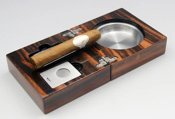 COHIBA Dark Brown Metal Cigar Ashtray Holder 1 Ash Slot With Sharp Cigar Cutter For Home And Office Ashtray Cigar Gift Set
COHIBA Dark Brown Metal Cigar Ashtray Holder 1 Ash Slot With Sharp Cigar Cutter For Home And Office Ashtray Cigar Gift Set