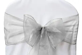 100Pcs Silver Organza Chair Sashes Bow For Wedding/Party Banquet Chairs Decoration Bridal Party Sashes Free Shipping
100Pcs Silver Organza Chair Sashes Bow For Wedding/Party Banquet Chairs Decoration Bridal Party Sashes Free Shipping