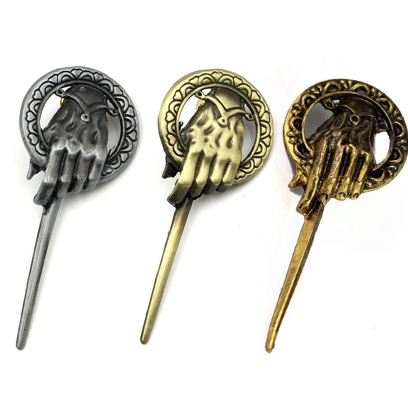 Game of Thrones Brooch Hand Of the king Brooches for Women Men Lapel Pin Vintage Trinket Clothes Collar Pins
Game of Thrones Brooch Hand Of the king Brooches for Women Men Lapel Pin Vintage Trinket Clothes Collar Pins
