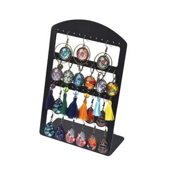 1pc 48 Holes Jewelry Organizer Stand Black Plastic Earring Holder Fashion Earrings Display Rack Useful Necklace Rack
1pc 48 Holes Jewelry Organizer Stand Black Plastic Earring Holder Fashion Earrings Display Rack Useful Necklace Rack