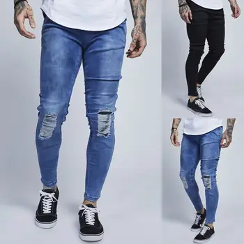 New Fashion 2018 Men Slim Fit Denim Pants Jeans Casual Long Straight Knee Ripped Trousers Men Skinny Jeans
New Fashion 2018 Men Slim Fit Denim Pants Jeans Casual Long Straight Knee Ripped Trousers Men Skinny Jeans