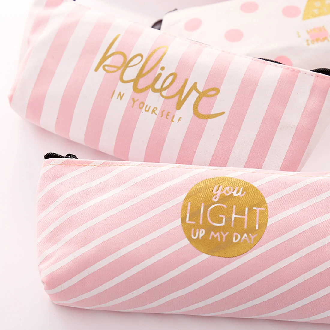 FangNymph Kawaii Pencil Bag Pink Stripe Case Cute Canvas School Supplies Stationery Material Pencil Case Girl Pencil Bag
FangNymph Kawaii Pencil Bag Pink Stripe Case Cute Canvas School Supplies Stationery Material Pencil Case Girl Pencil Bag