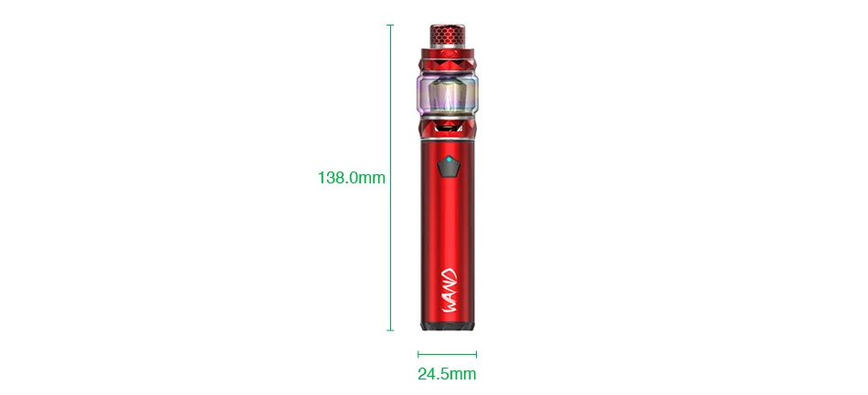 100% Origianl IJOY Wand Starter Kit with 5.5ml Capacity Tank & 2600mAh Battery MOD & 100W Max Output Electronic Cigarette Vape