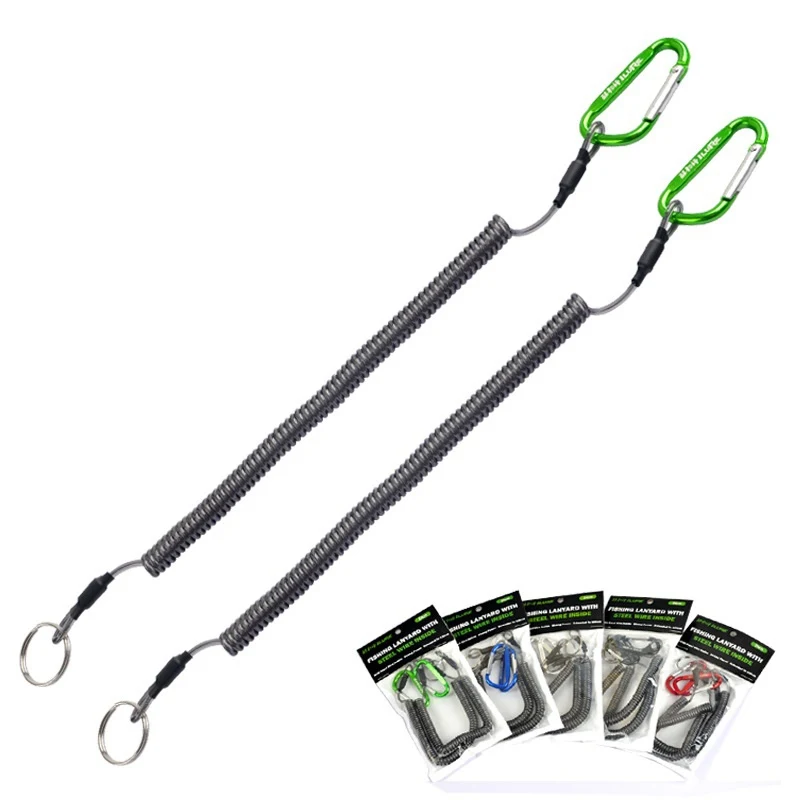 2pcs/set Portable Fishing Lanyards Rope With Spring Boating Camping Kayak Secure Carabiner Clip Secure Lock Grips Tackle Tools
2pcs/set Portable Fishing Lanyards Rope With Spring Boating Camping Kayak Secure Carabiner Clip Secure Lock Grips Tackle Tools