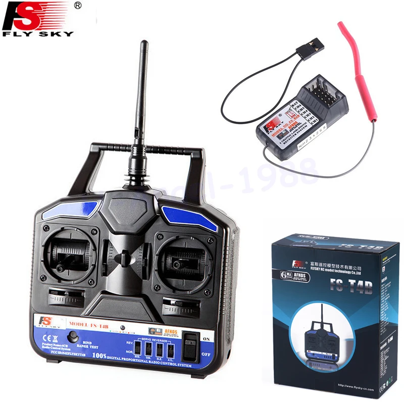 Flysky FS 2.4G 4CH FS-CT4B FS-T4B Remote control Radio RC Transmitter & Receiver for RC Helicopter Airplane
Flysky FS 2.4G 4CH FS-CT4B FS-T4B Remote control Radio RC Transmitter & Receiver for RC Helicopter Airplane