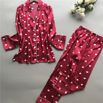 Spring 2pcs Sleepwear Pajamas Set Print Long Sleeve Shirt&pant Home Clothes Women Sleep Suit Nightwear Sexy Sleepshirt
Spring 2pcs Sleepwear Pajamas Set Print Long Sleeve Shirt&pant Home Clothes Women Sleep Suit Nightwear Sexy Sleepshirt