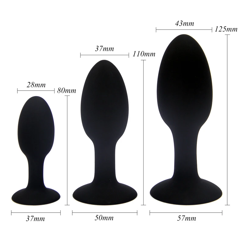 Anal Beads Plug Silicone Butt Plug Metal Ball Inside Anus Vagina Muscles Massage Trainer Adult Pleasure Sex Products For Couple