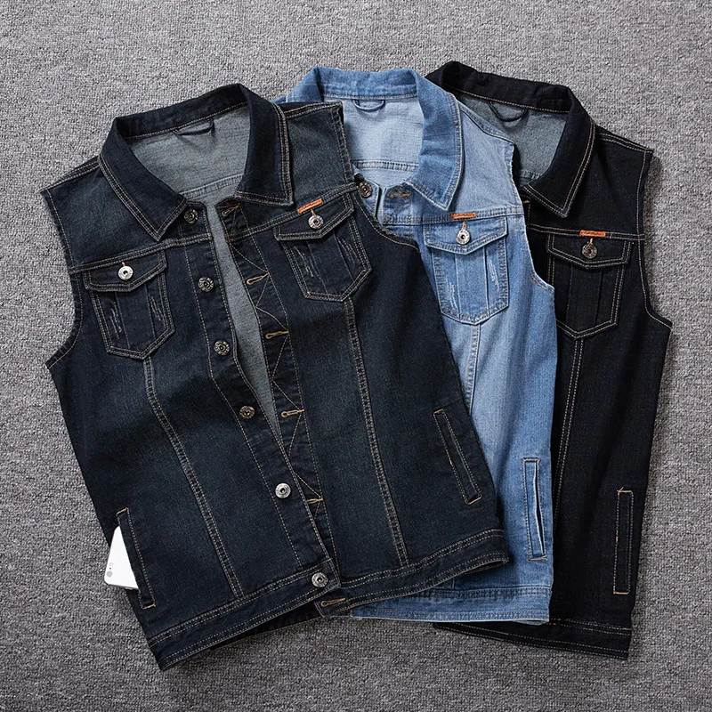 2019 Men Denim Vests Men's Sleeveless Cowboy Jackets Male Vintage Retro Casual Vest Chubby Man Waistcoat Plus Size 8XL 7XL 6XL
2019 Men Denim Vests Men's Sleeveless Cowboy Jackets Male Vintage Retro Casual Vest Chubby Man Waistcoat Plus Size 8XL 7XL 6XL