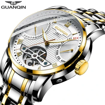 GUANQIN Watch men Mechanical waterproof wrist watches Automatic Tourbillon Clock men sports watches swimming Relogio Masculino
GUANQIN Watch men Mechanical waterproof wrist watches Automatic Tourbillon Clock men sports watches swimming Relogio Masculino