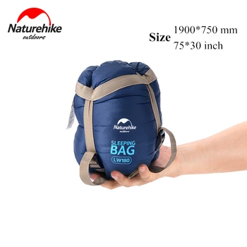 Naturehike LW180 Sleeping Bag Envelope Type Splicing Sleeping Bag Camping Hiking Sleeping Bag Waterproof Ultralight Sleeping Bag
Naturehike LW180 Sleeping Bag Envelope Type Splicing Sleeping Bag Camping Hiking Sleeping Bag Waterproof Ultralight Sleeping Bag