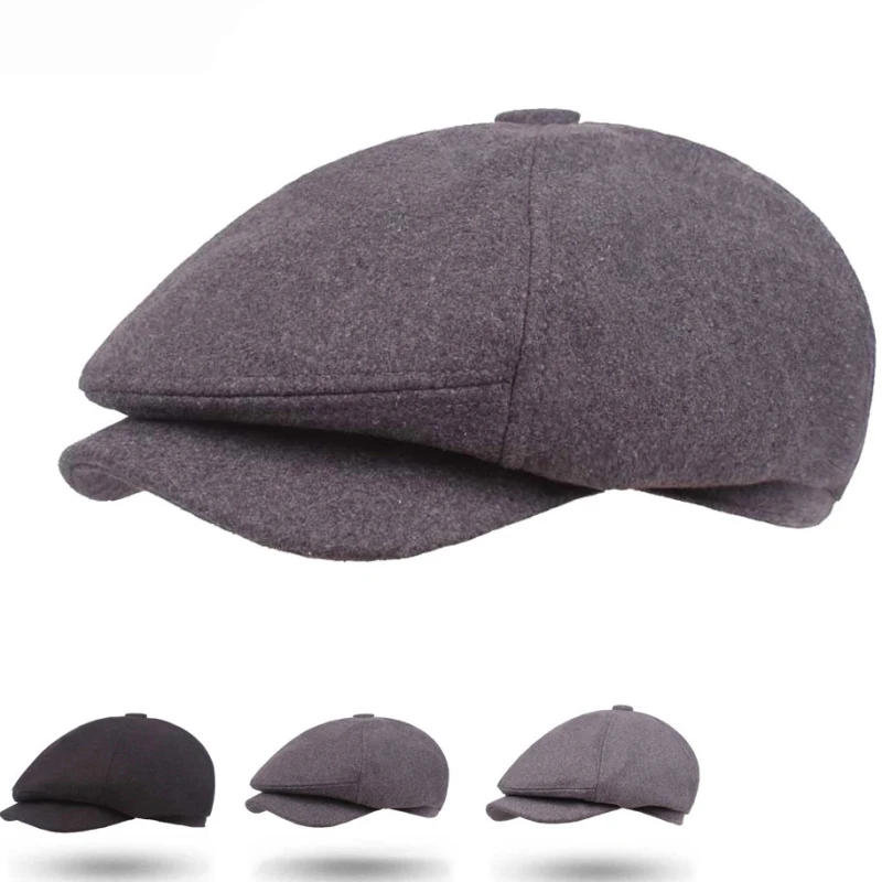 HT1904 New Autumn Winter Wool Felt Cap Retro Beret Hats for Men Vintage Male Newsboy Caps Octagonal Flat Ivy Caps Men Berets Cap
HT1904 New Autumn Winter Wool Felt Cap Retro Beret Hats for Men Vintage Male Newsboy Caps Octagonal Flat Ivy Caps Men Berets Cap