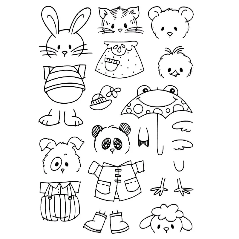CUTE CATE PANDA DOG FACE DIY Scrapbook DIY photo cards account rubber stamp clear stamp transparent stamp Handmade card stamp
CUTE CATE PANDA DOG FACE DIY Scrapbook DIY photo cards account rubber stamp clear stamp transparent stamp Handmade card stamp