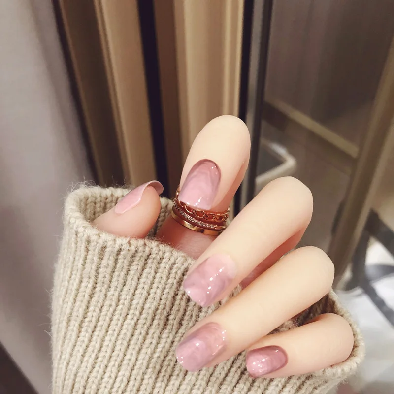 24pcs/set Marble Stiletto fake nails short full cover marble acrylic false nails color pink press on nails art tips set
24pcs/set Marble Stiletto fake nails short full cover marble acrylic false nails color pink press on nails art tips set