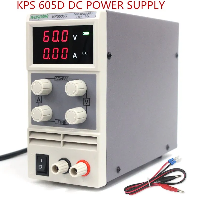60V 5A Mini switching DC regulated power supply 0.1V 0.01A Single phase Laboratory Digital adjustable power supply KPS605D
60V 5A Mini switching DC regulated power supply 0.1V 0.01A Single phase Laboratory Digital adjustable power supply KPS605D