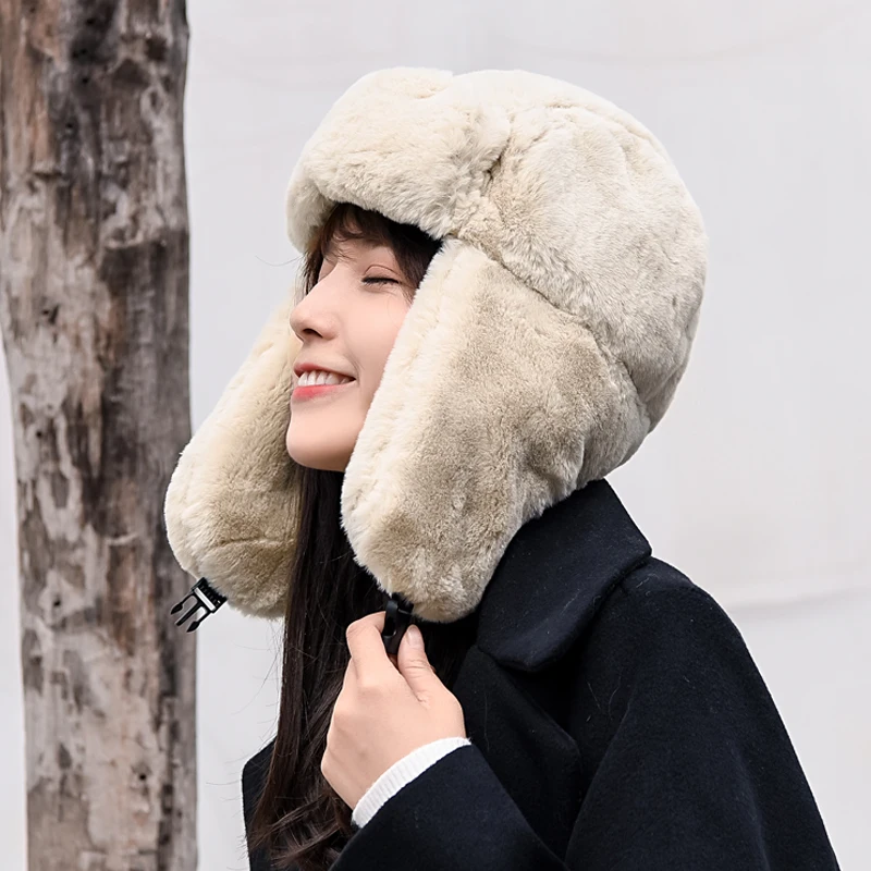 EOEODOIT Women Cold Winter Bomber Hats Warm Thick Fur Added Warm Ear Protector Caps Visor Hat For Girls
EOEODOIT Women Cold Winter Bomber Hats Warm Thick Fur Added Warm Ear Protector Caps Visor Hat For Girls