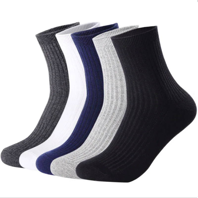 Cotton Men Crew Socks Solid Color Black White Casual Sock Popsoket Vertical Stripes Design Soft Male Calcetines 2 Pairs/lot
Cotton Men Crew Socks Solid Color Black White Casual Sock Popsoket Vertical Stripes Design Soft Male Calcetines 2 Pairs/lot