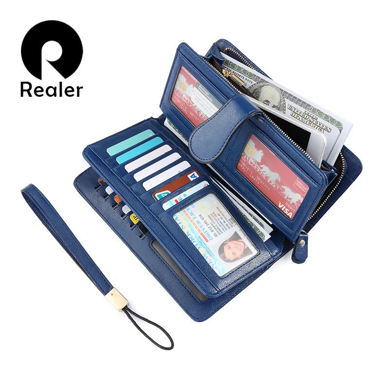 REALER women wallet split leather fashion famale long purse new ladies clutch mini style card holder coin pocket 2018 for women
REALER women wallet split leather fashion famale long purse new ladies clutch mini style card holder coin pocket 2018 for women