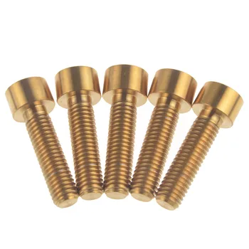 5 Pcs Golden Gold Titanium Ti Bike Screws Stigma M8X25 DIN912 Bolts Bike Stem Bicycle Brake M8 Bolt 
5 Pcs Golden Gold Titanium Ti Bike Screws Stigma M8X25 DIN912 Bolts Bike Stem Bicycle Brake M8 Bolt