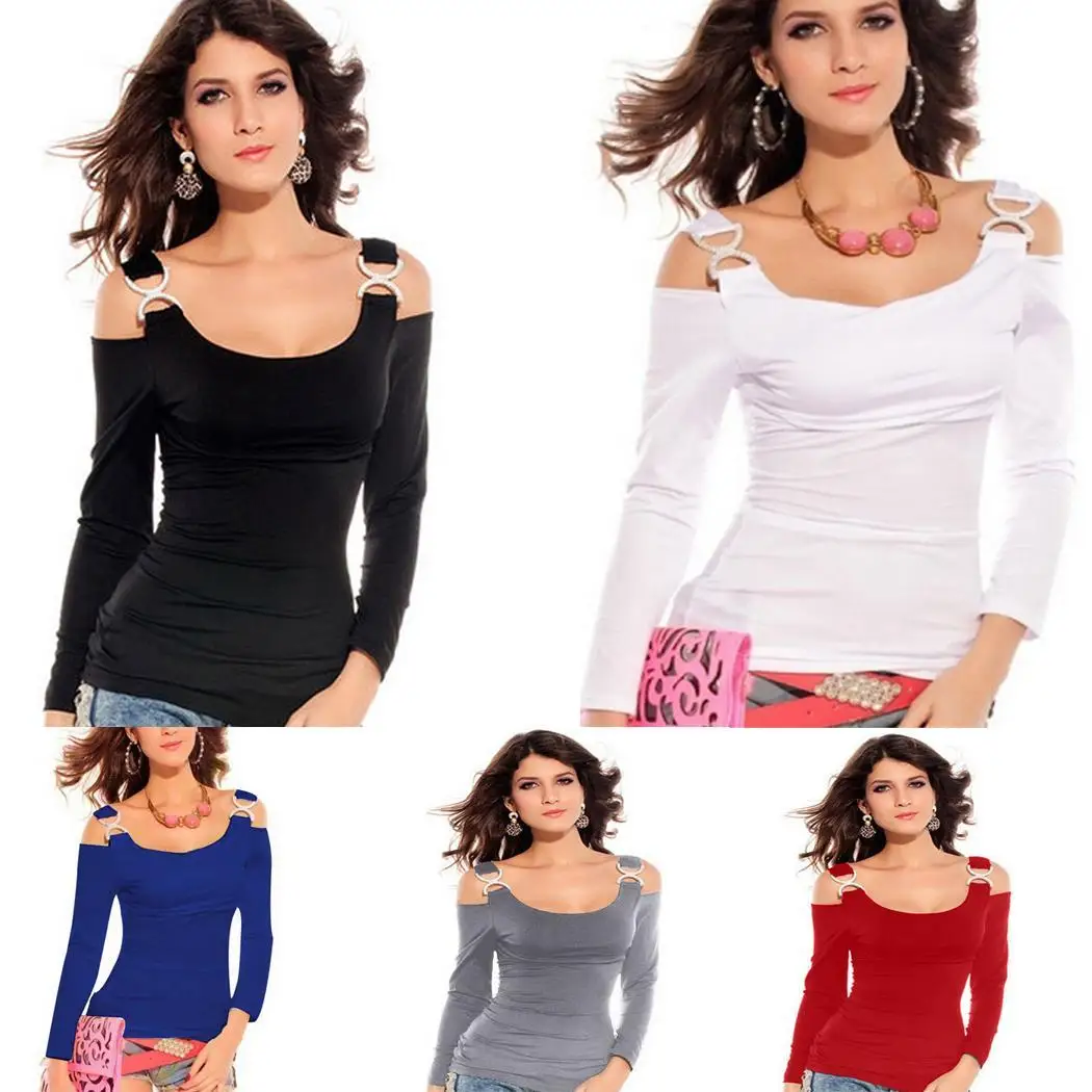 Women Casual Solid Slash Neck Long Pullover Spring, Autumn Slim Sleeve Off Shoulder T-Shirt Regular
Women Casual Solid Slash Neck Long Pullover Spring, Autumn Slim Sleeve Off Shoulder T-Shirt Regular