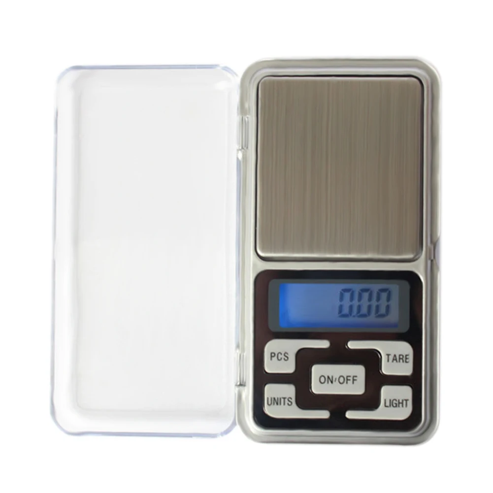 Электронные цифровые карманные весы для кухни и ювелирных изделий с подсветкой 0