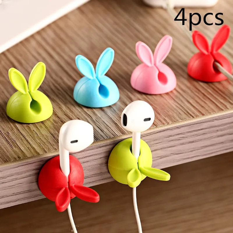 4pcs Solid Candy Color Desk Set Lovely Rabbit Shaped Wire Clip Organizer Bobbin Winder Wrap Cord Cable Manager
4pcs Solid Candy Color Desk Set Lovely Rabbit Shaped Wire Clip Organizer Bobbin Winder Wrap Cord Cable Manager