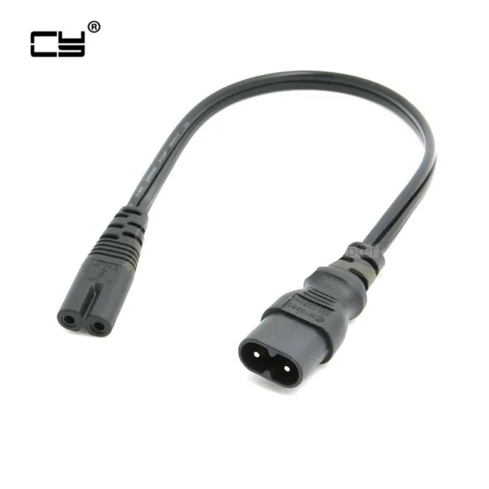 C7/C8 Power "8" Figure Adapter Converter Cable,European IEC320 C7 Female to C8 Male Plug Extension Cord,30CM,1 pcs
C7/C8 Power "8" Figure Adapter Converter Cable,European IEC320 C7 Female to C8 Male Plug Extension Cord,30CM,1 pcs
