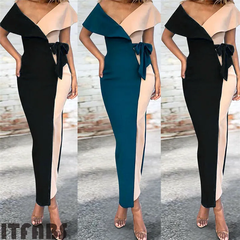 HIRIGIN Summer Women Sexy Deep V-Neck Fashion Splicing Prom Evening Party Pencil Long Dresses
HIRIGIN Summer Women Sexy Deep V-Neck Fashion Splicing Prom Evening Party Pencil Long Dresses