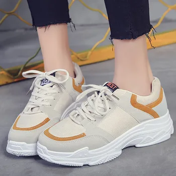 2019 Spring Autumn Woman Running Shoes Fashion Suede Leather Mesh Women Sports Shoes Platform Thick Bottom Sneakers Woman Y2-86
2019 Spring Autumn Woman Running Shoes Fashion Suede Leather Mesh Women Sports Shoes Platform Thick Bottom Sneakers Woman Y2-86