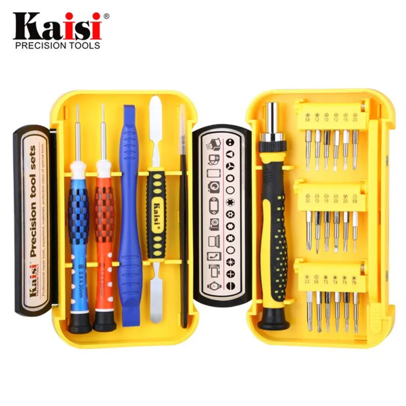 Kaisi 24 in 1 Precision Screwdriver Sets Tools Professional Digital Repair Tools Mobile Phone Repair for iPhone 4s,5s,6s 7 8 XS
Kaisi 24 in 1 Precision Screwdriver Sets Tools Professional Digital Repair Tools Mobile Phone Repair for iPhone 4s,5s,6s 7 8 XS