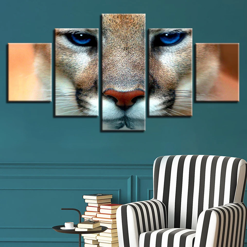 HD Printed Painting Artworks Decor Living Room Wall 5 Pieces Animal Tiger Blue Eyes Poster Framework Modular Pictures Canvas Art
HD Printed Painting Artworks Decor Living Room Wall 5 Pieces Animal Tiger Blue Eyes Poster Framework Modular Pictures Canvas Art