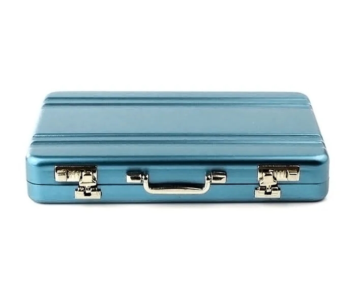 Metal Mini ID Card Holder Bus Cards Cover Case Suitcase Business Bank Card Name Card Holder Case Box Blue
Metal Mini ID Card Holder Bus Cards Cover Case Suitcase Business Bank Card Name Card Holder Case Box Blue