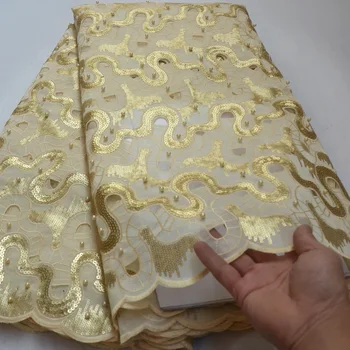 (5yards/pc) high quality gold sequins embroidered African handcut organza lace fabric with beads for party dress OP121
(5yards/pc) high quality gold sequins embroidered African handcut organza lace fabric with beads for party dress OP121