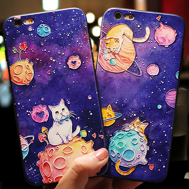 Cat Pattern For iPhone 6 6S 8 Plus 5 5S SE 9 10 3D Print Emboss For iPhone 7 Plus Silicone Cover For iPhone XR X XS Max TPU Case
Cat Pattern For iPhone 6 6S 8 Plus 5 5S SE 9 10 3D Print Emboss For iPhone 7 Plus Silicone Cover For iPhone XR X XS Max TPU Case