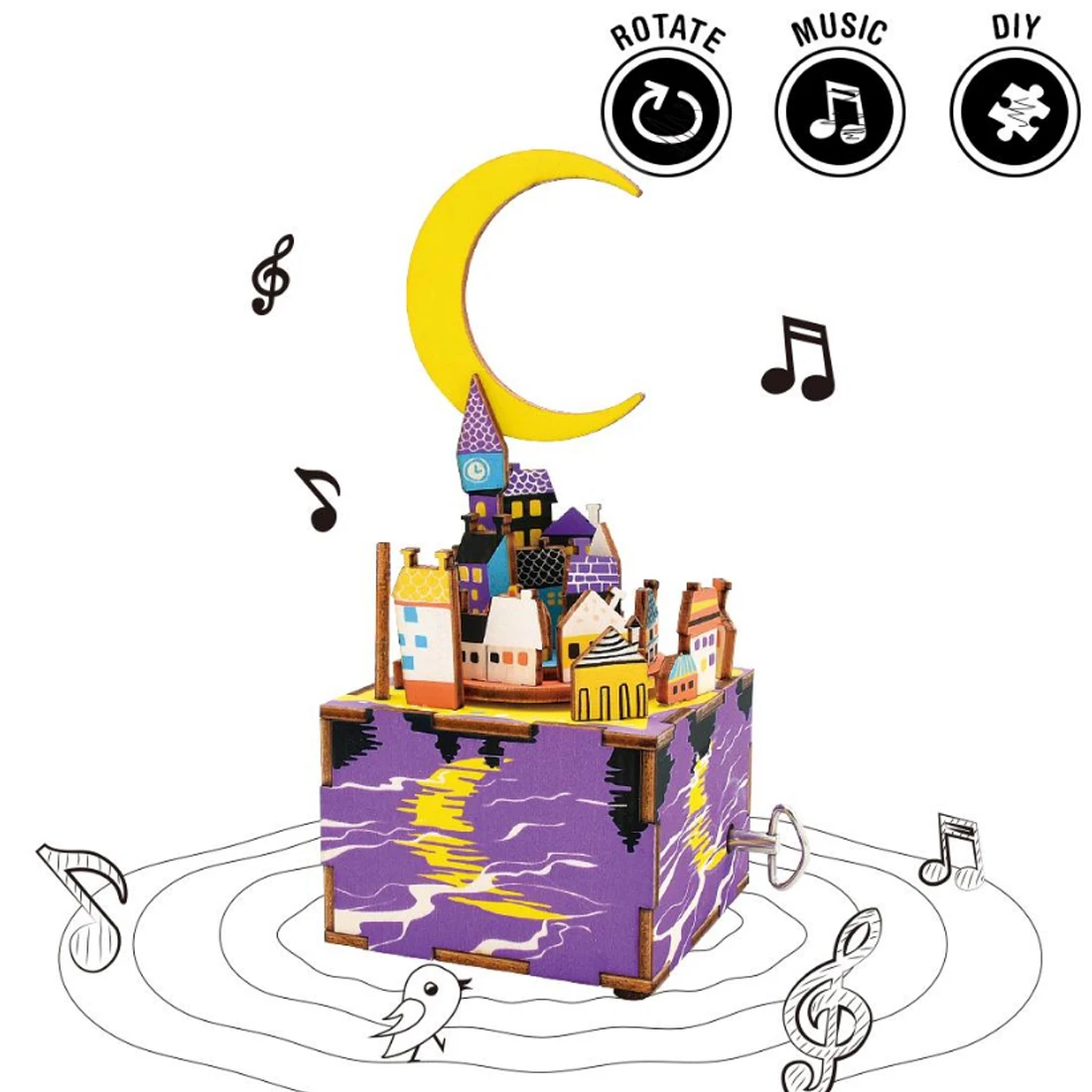 Midsummer Night'S Shape 3D Puzzle Building Blocks DIY Music Box Stem Toys Home Decoraction Space Imagination Development Toys
Midsummer Night'S Shape 3D Puzzle Building Blocks DIY Music Box Stem Toys Home Decoraction Space Imagination Development Toys